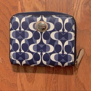 Leather Signature Coach wallet